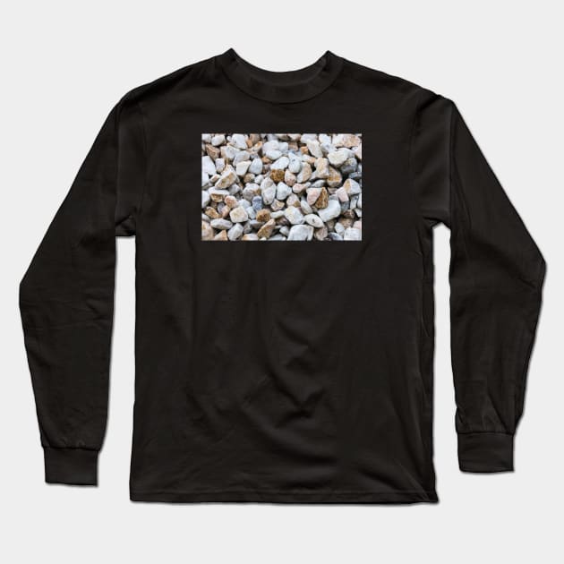 Rocks on the beach Long Sleeve T-Shirt by textural